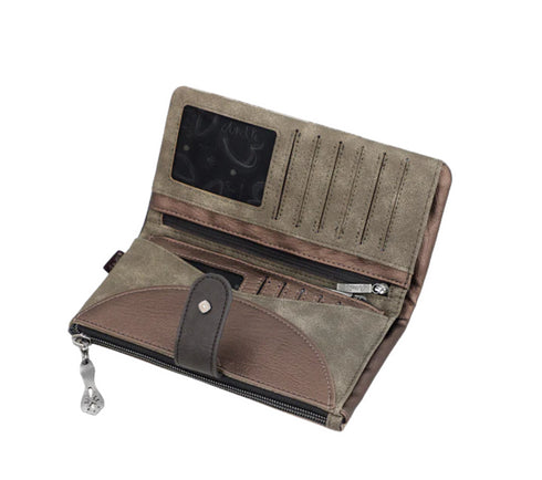 Portofel casual, dama, ANEKKE 41709-906, bej, piele ecologica